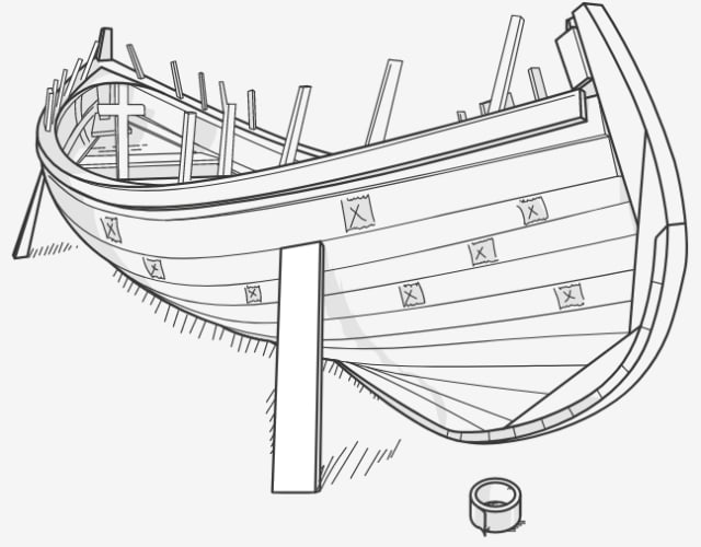 Adding masking tape for extra texture to an object with repetitive features. (Image courtesy of Artec 3D.)